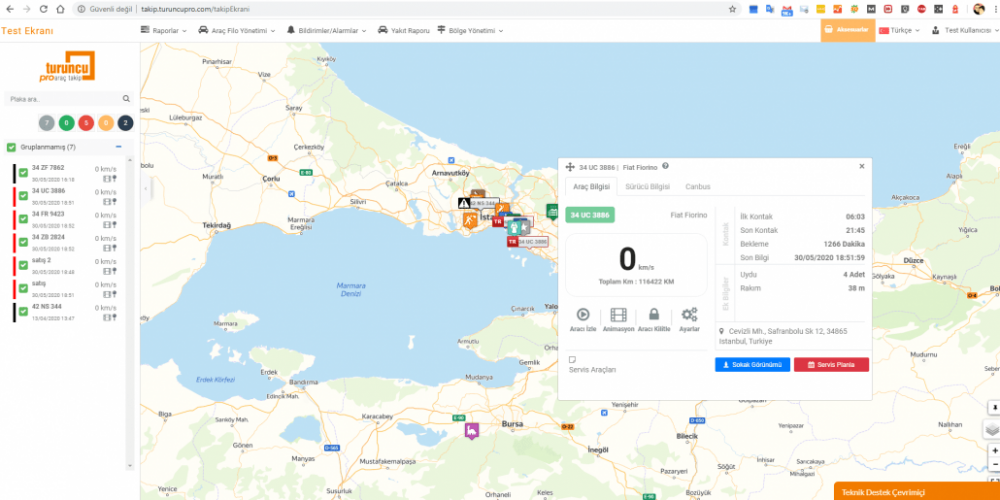 GPS Takip ekran görüntüleri